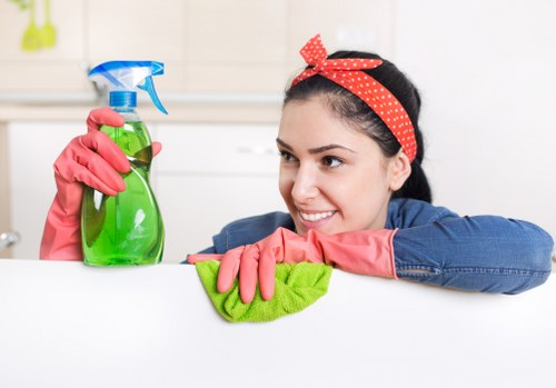 Fresh cleaned curtains improving indoor air quality